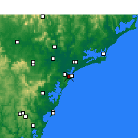 Nearby Forecast Locations - 纽卡斯尔 - 图