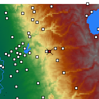 Nearby Forecast Locations - 普莱瑟维尔 - 图