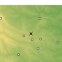 Nearby Forecast Locations - 奧克拉荷馬 - 图