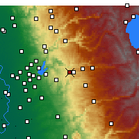 Nearby Forecast Locations - 普莱瑟维尔 - 图