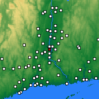 Nearby Forecast Locations - 韋瑟斯菲爾德 - 图