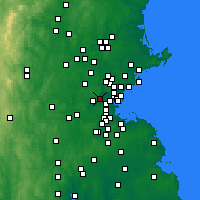Nearby Forecast Locations - 貝爾蒙 - 图
