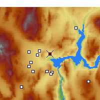 Nearby Forecast Locations - 北拉斯維加斯 - 图