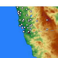 Nearby Forecast Locations - San Ysidro - 图