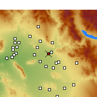 Nearby Forecast Locations - 斯科茨代爾 - 图