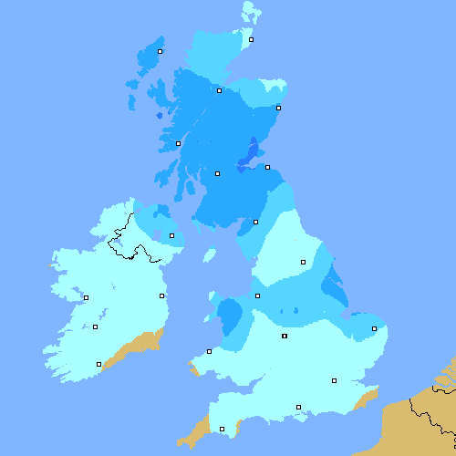 3小时降水量 GreatBritain!