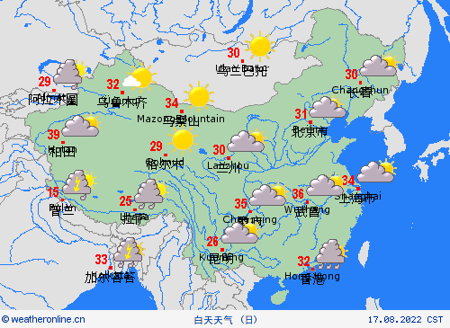 一览表  中国 预报图