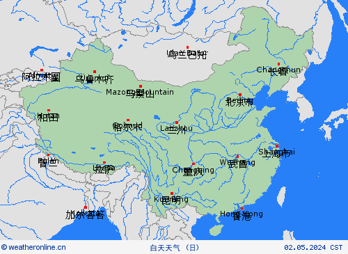 一览表  中国 预报图