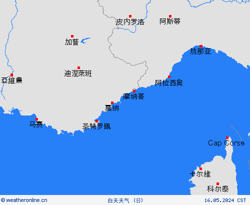 一览表 摩纳哥 欧洲 预报图