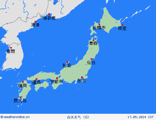 一览表 日本 亚洲 预报图