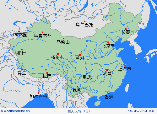 一览表 中国 亚洲 预报图