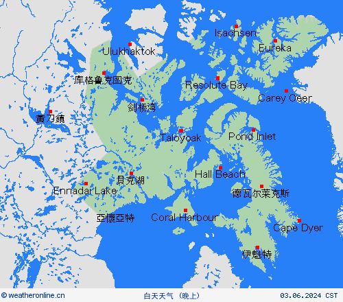 一览表 努勒维特 北美洲 预报图