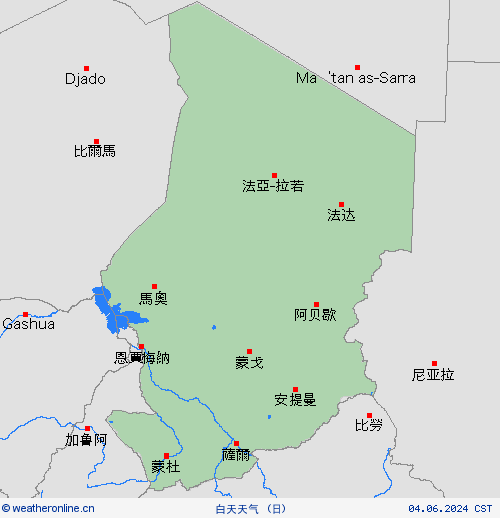 一览表 乍得 非洲 预报图