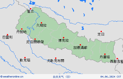 一览表 尼泊尔 亚洲 预报图