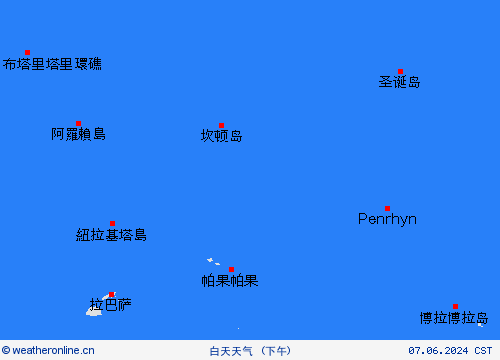 一览表 吉里巴斯 大洋洲 预报图