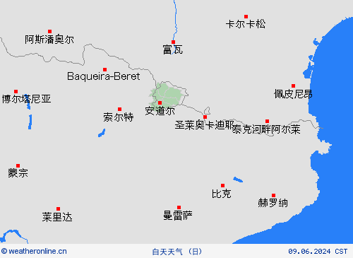 一览表 安道尔 欧洲 预报图