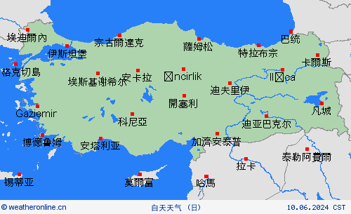 一览表  土耳其 欧洲 预报图