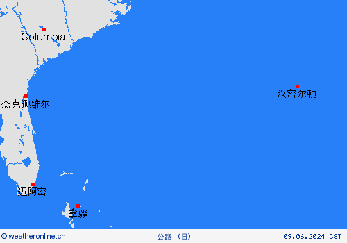 公路 百慕大 中美洲 预报图