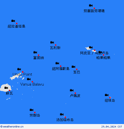 网眼摄像 瓦利斯和富图纳 大洋洲 预报图