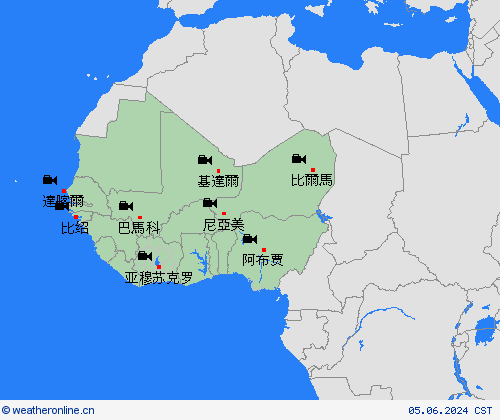网眼摄像  非洲 预报图
