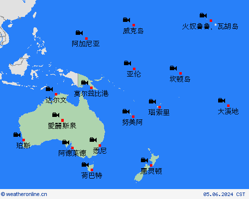 网眼摄像  大洋洲 预报图