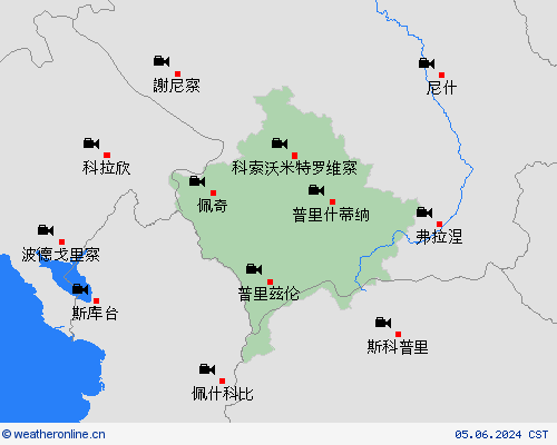 网眼摄像 科索沃 欧洲 预报图