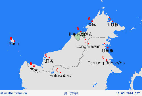 风 文莱 亚洲 预报图