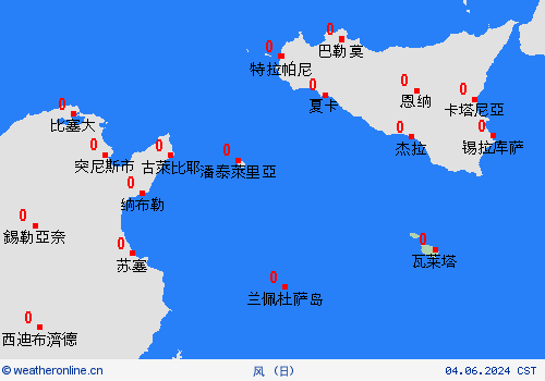 风 马耳他 欧洲 预报图