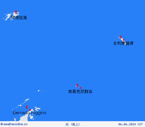 风  南奥克尼群岛 南美洲 预报图