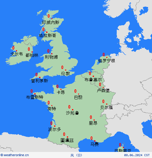 风  欧洲 预报图