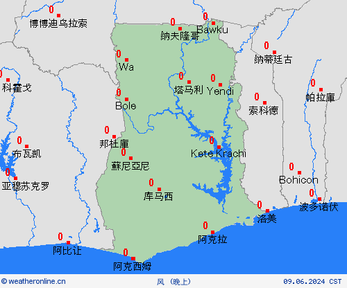 风 加纳 非洲 预报图