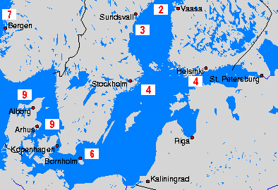 Baltic Sea 水温图