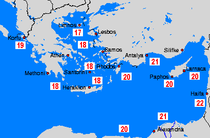 East Mediterranean 水温图