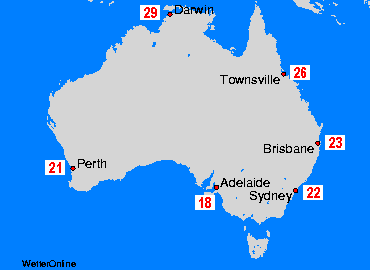 Australia 水温图