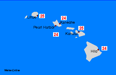 Hawaii 水温图